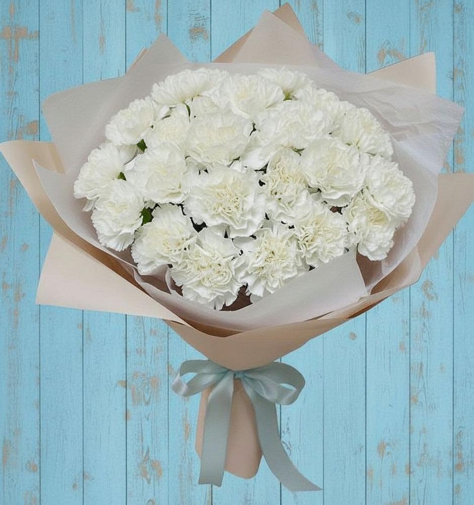 Букет цветов из: Гвоздики в Павловске Алтайского края