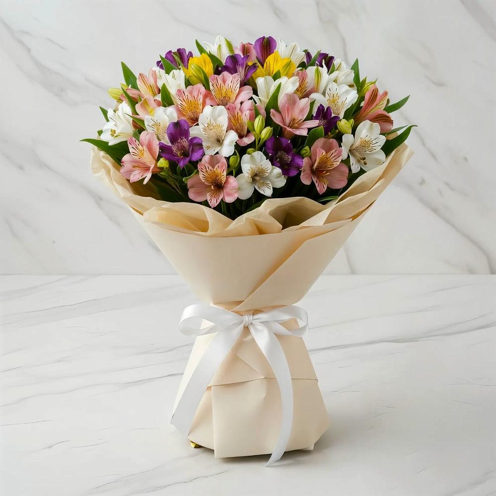 Букет цветов из: Альстромерии в Павловске Алтайского края