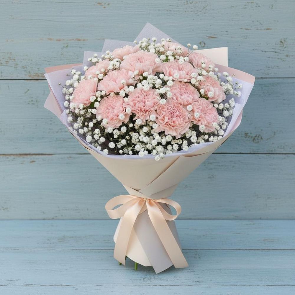 Букет цветов из: Гвоздики в Павловске Алтайского края