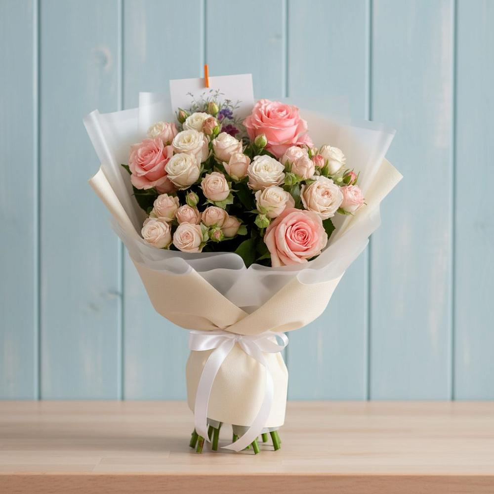 Букет цветов из: Розы в Павловске Алтайского края