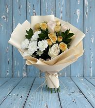 Букет цветов из:  Розы и Хризантемы в Павловске Алтайского края