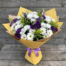 Букет цветов из:  Ирисы, Хризантемы и Ромашки #REPLACE_PRED# Павловске Алтайского края