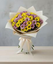 Букет цветов из:  Хризантемы в Павловске Алтайского края