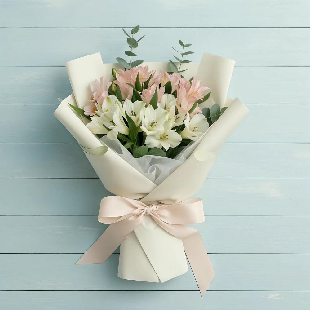 Букет цветов из: Альстромерии в Павловске Алтайского края